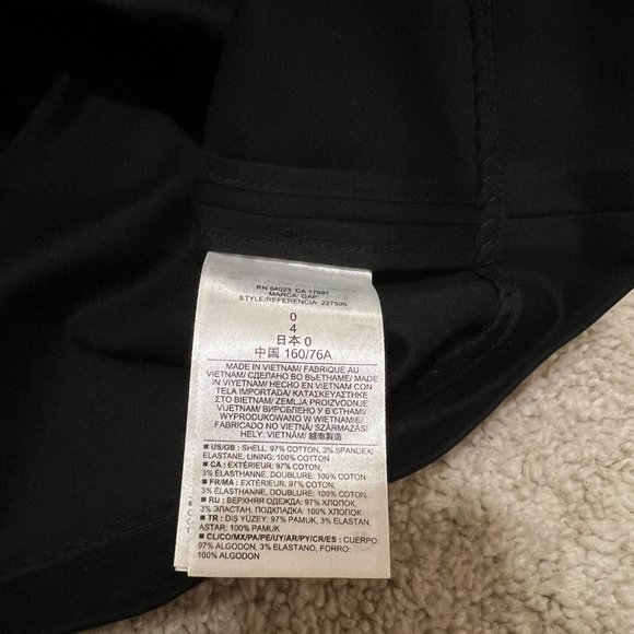 Gap Dress Size 0 A Line Navy Blue Black Colorblock Sleeveless Boat Neck NWT - Picture 10 of 10